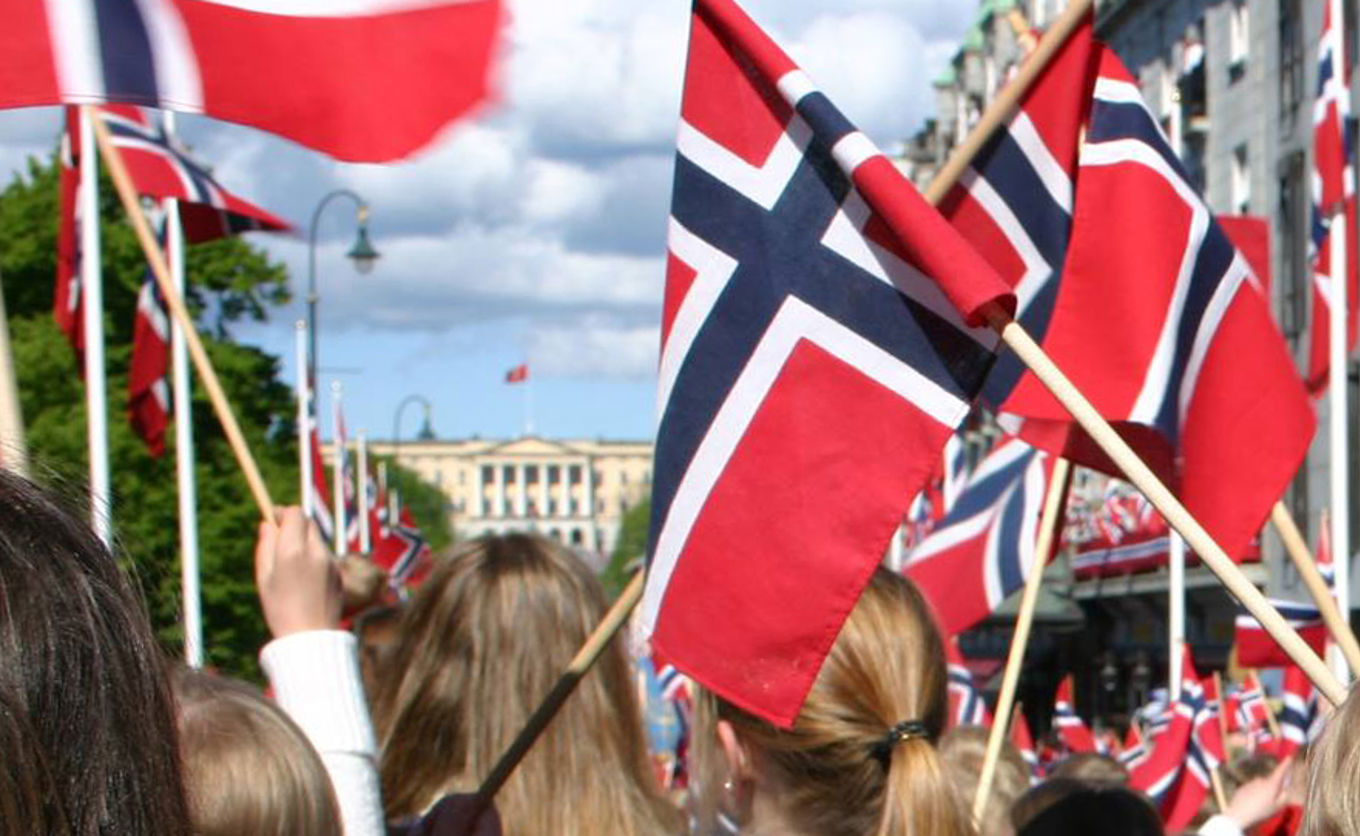Foto: Heidi M. Skjebstad/Oslo kommune 17. mai tog Slottet flagg